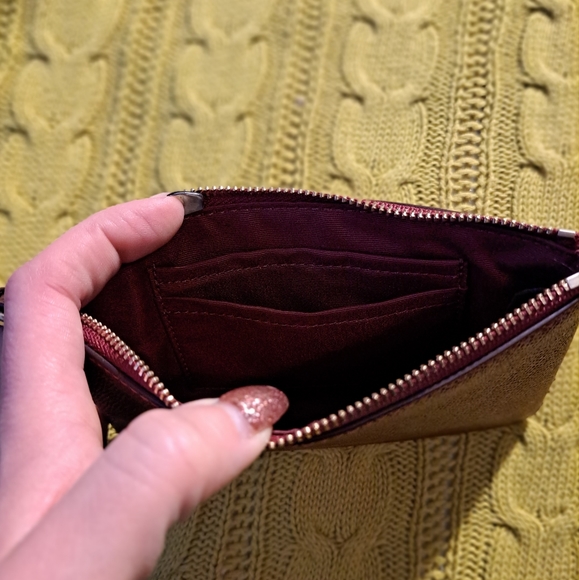 Shimmering red Coach wallet/wristlet - Picture 3 of 3